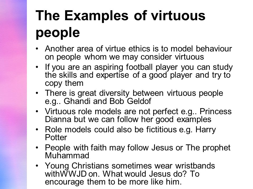 Seven virtues